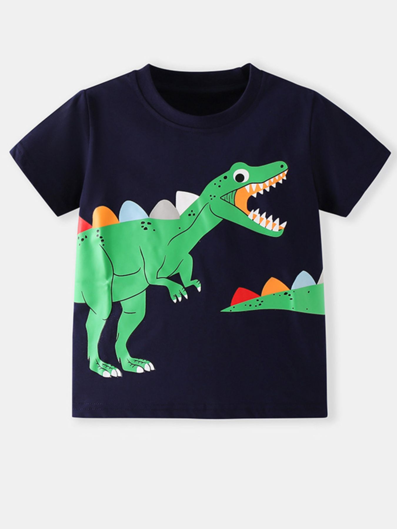 Children's Dinosaur Graphic Short Sleeve T-Shirt