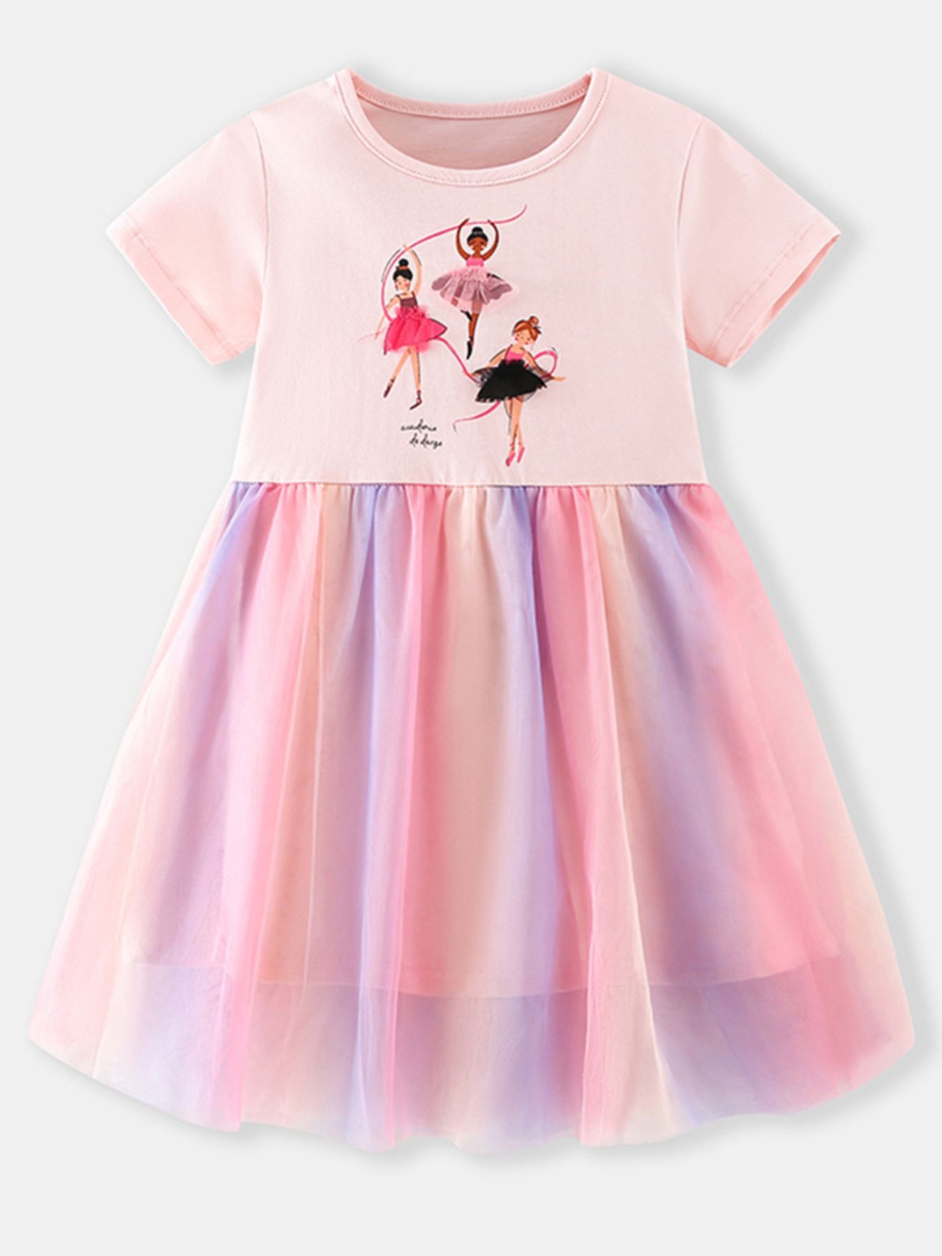 Children's Ballerina Graphic Tulle Dress