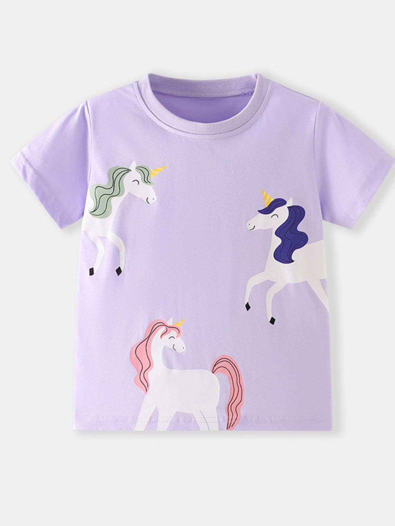 Children's Unicorn Graphic Short Sleeve T-Shirt