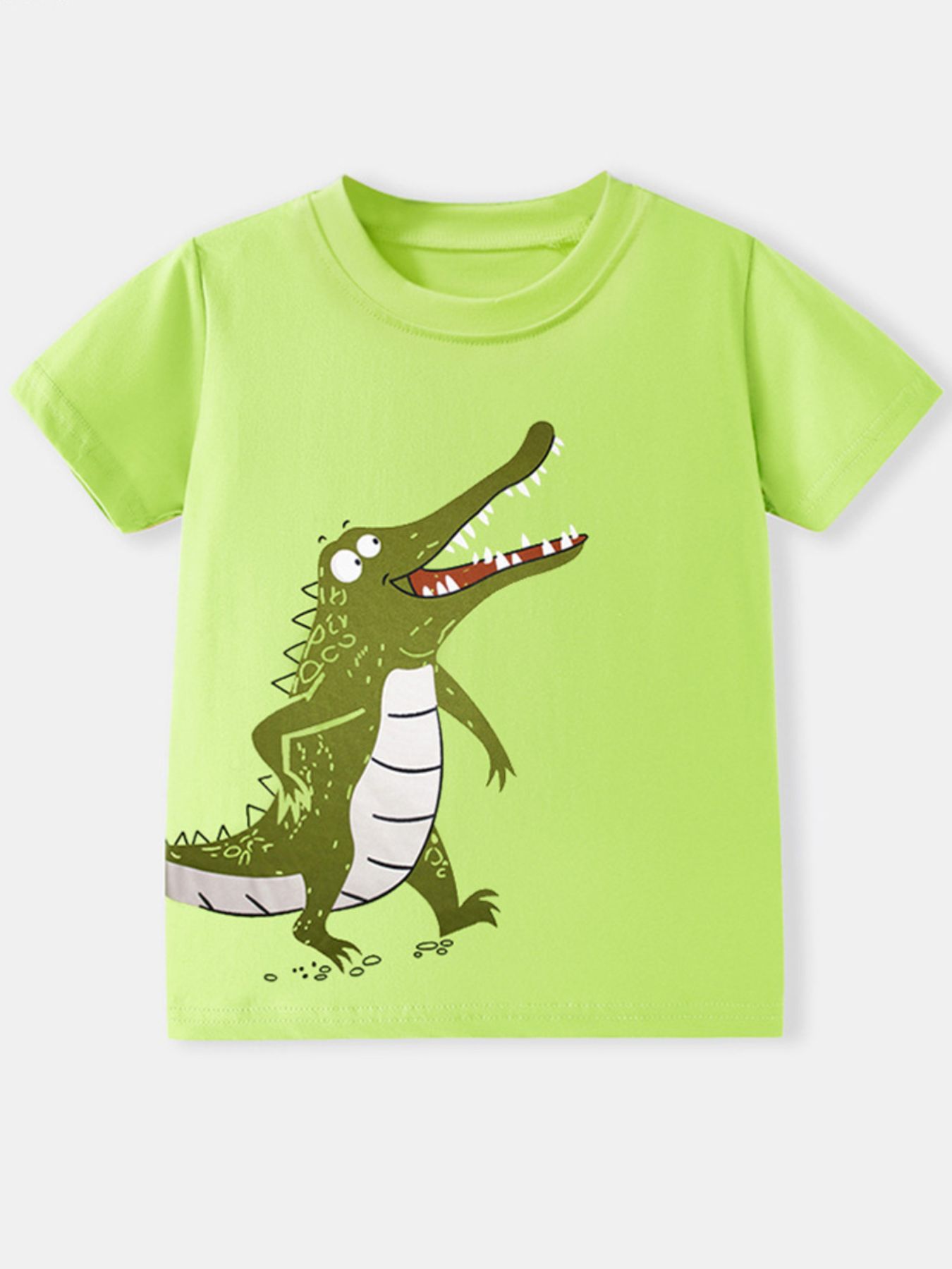 Children's Crocodile Graphic Short Sleeve T-Shirt