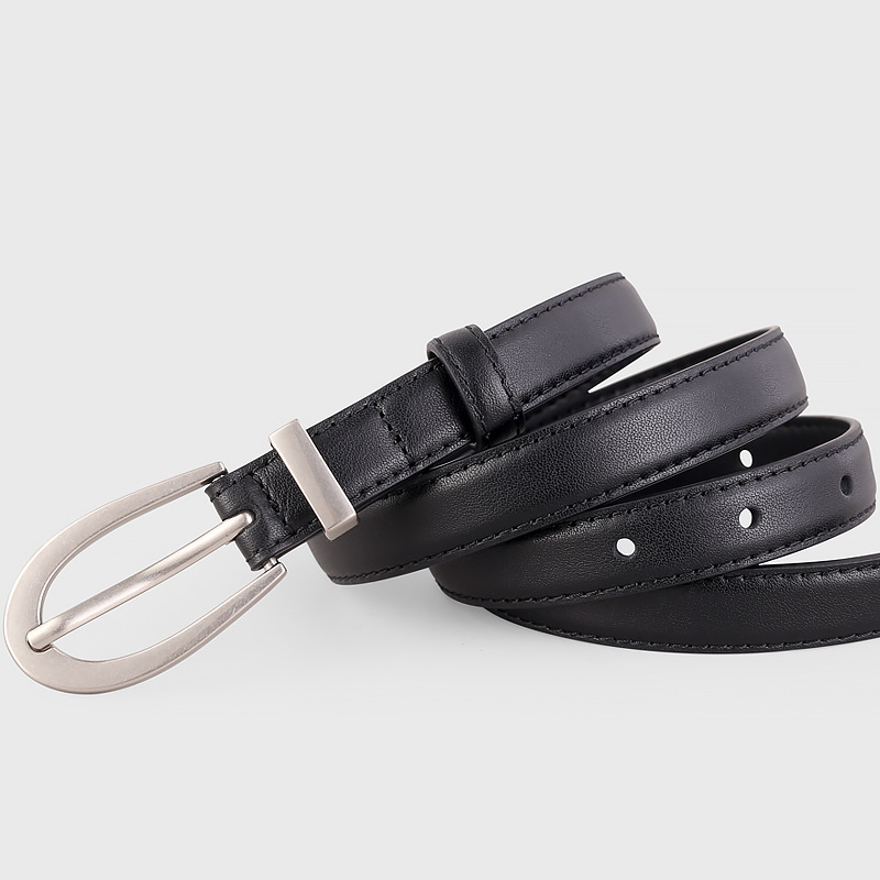 Leather Skinny Belt