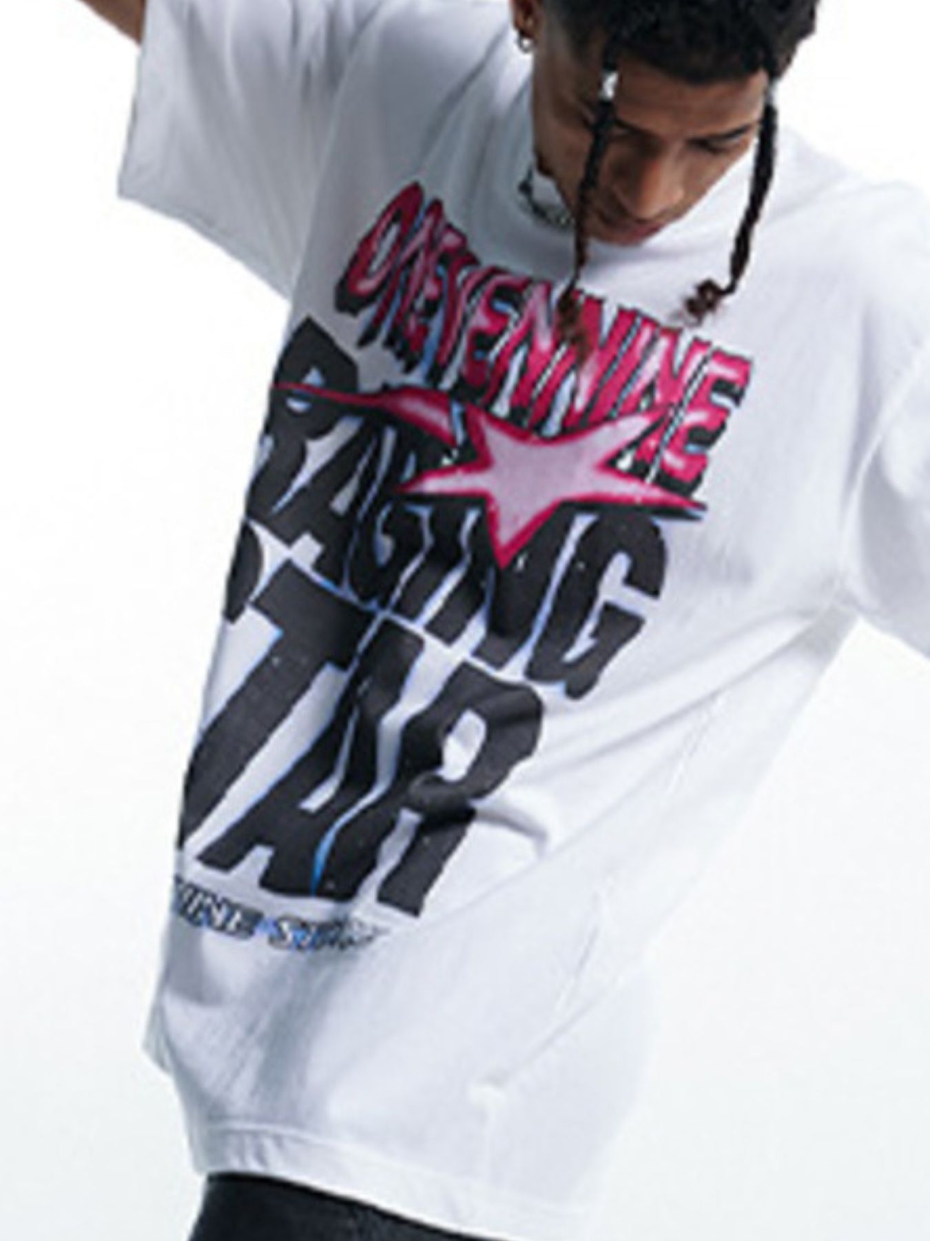 Men's Letter Graphic Round Neck T-Shirt