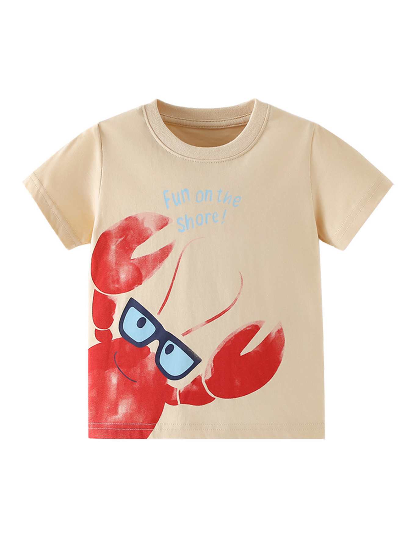 Children's Lobster Graphic Round Neck Tee