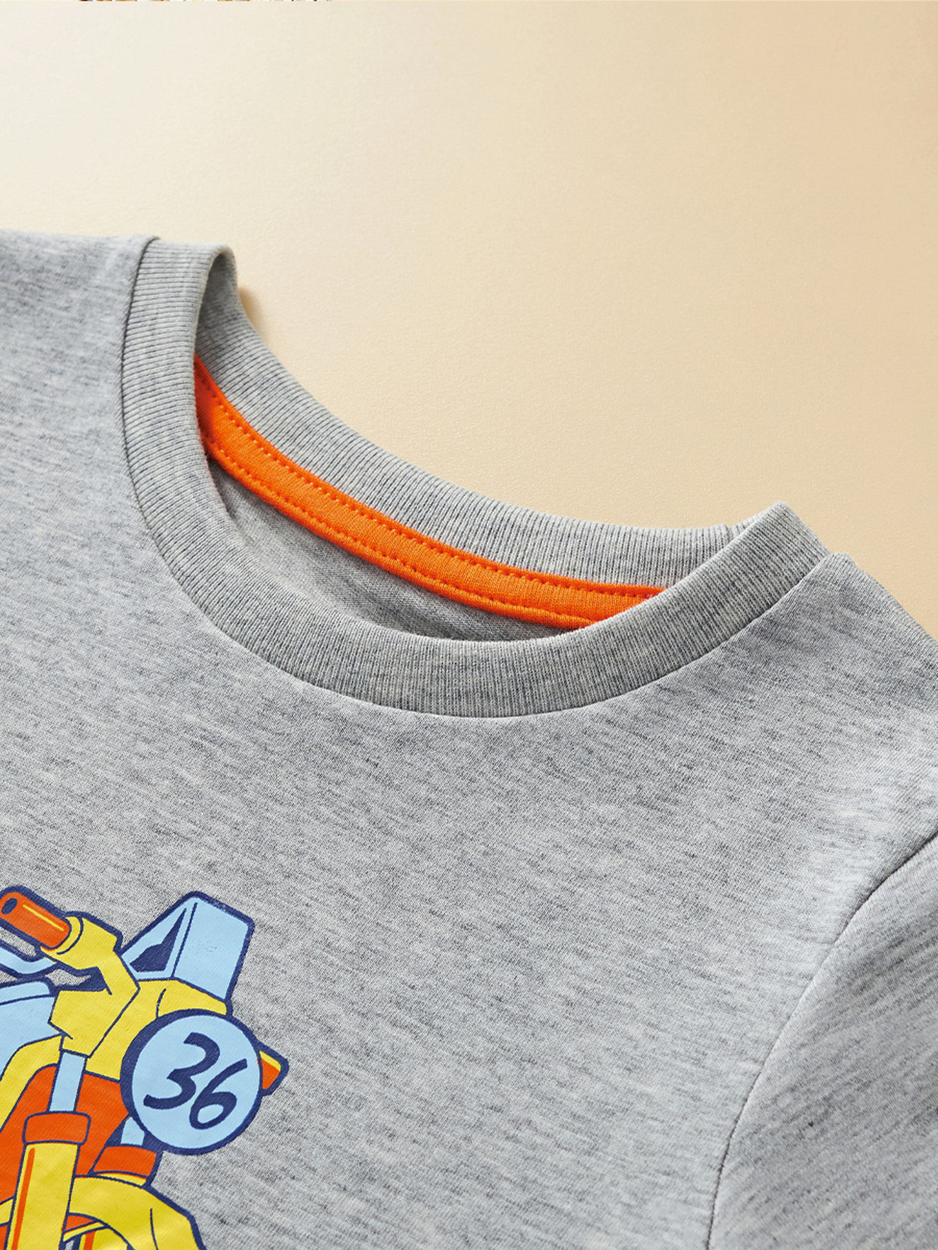 Children's Graphic Crew Neck T-Shirt and Shorts Set