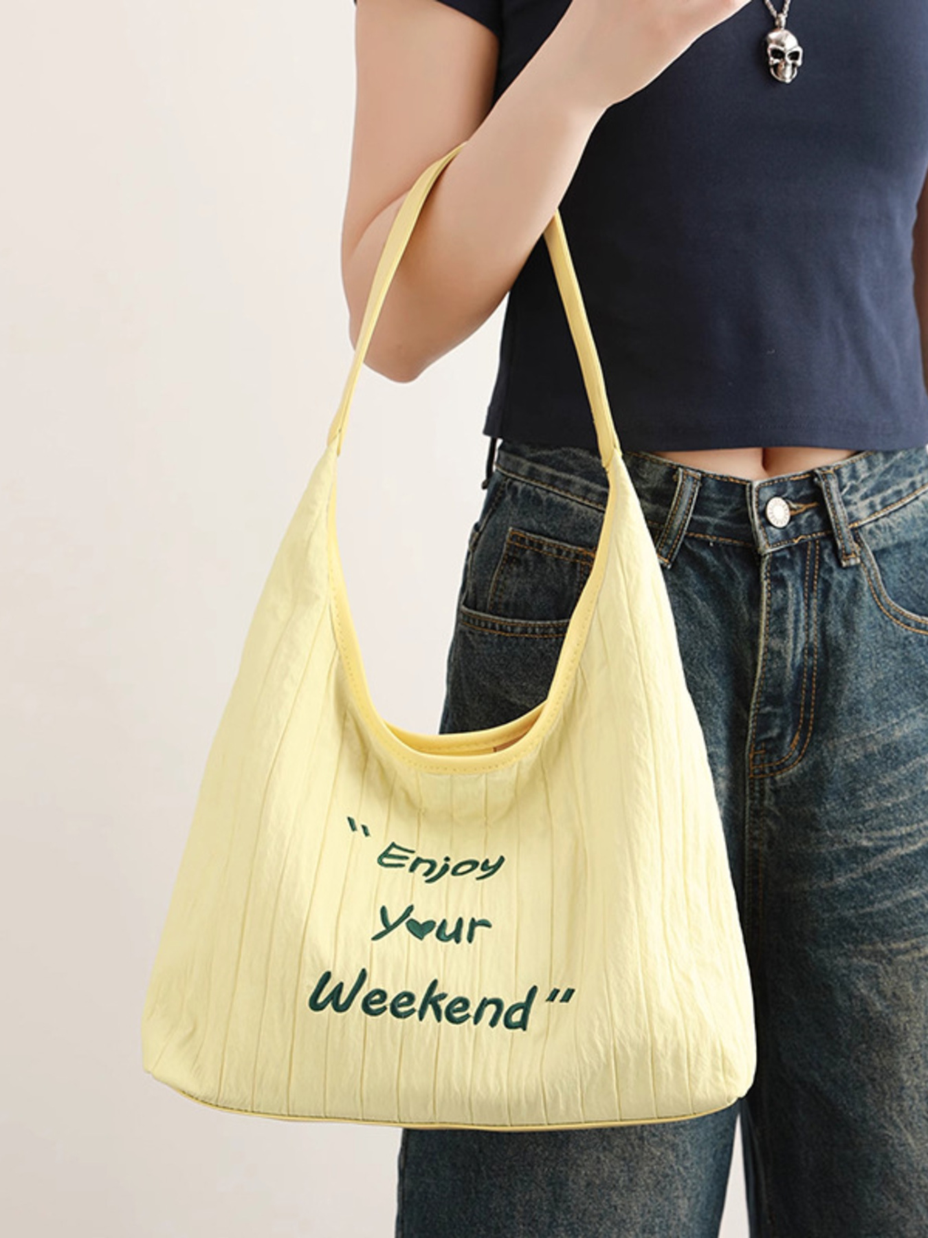 Letter Casual Shoulder Bag