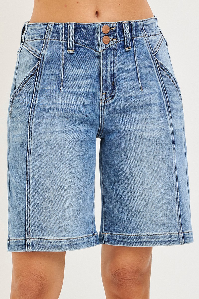 Risen 2-Button Slouchy Jorts With Pockets secondary