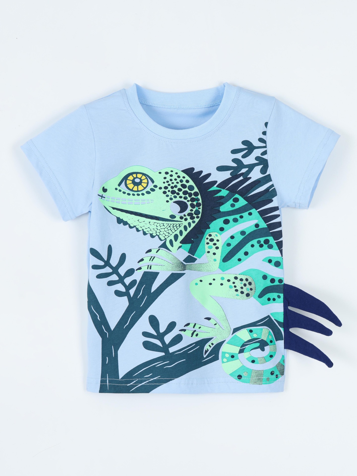 Children's Lizard Graphic Short Sleeve T-Shirt